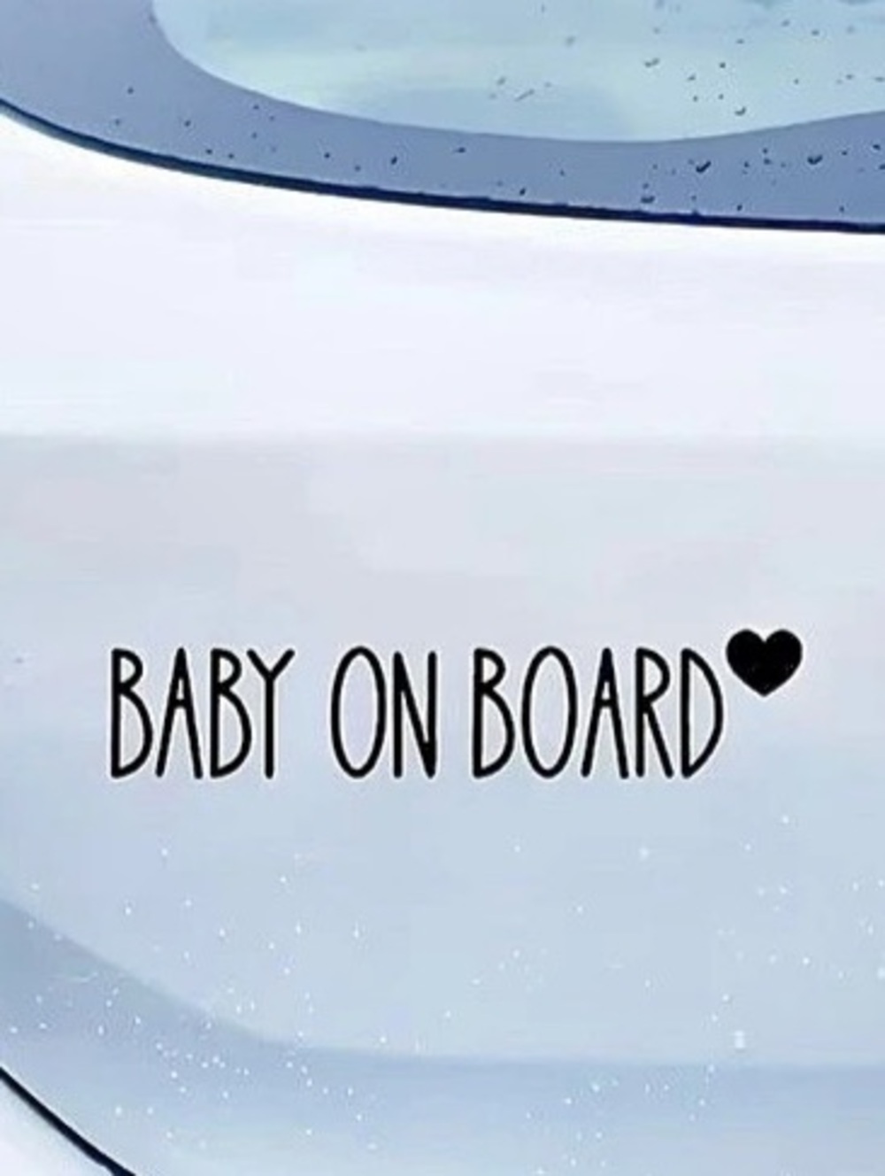 5/$25 New Baby On Board Black Car Decal